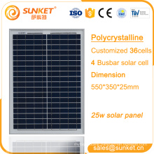 best price25w 30w solar panel 12v for street light 25w poly 12v solar power panel 25w solar panel price india with CE TUV